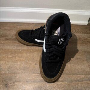 Vans Skate Old Skool-Pop Cush like new-Mens 6.5 Black and White